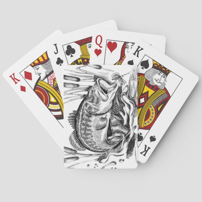 Largemouth Bass Poker Cards (Back)