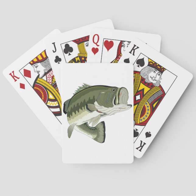 LARGEMOUTH BASS POKER CARDS (Back)