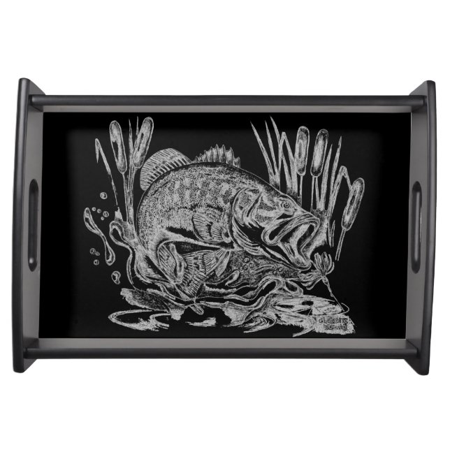 Largemouth Bass Serving Tray (Front)