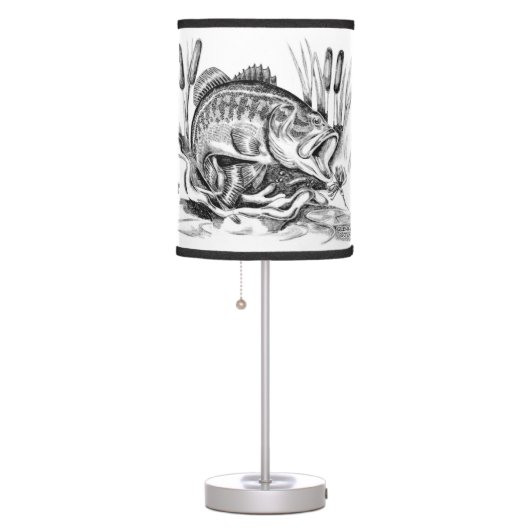 Largemouth Bass Table Lamp (Right)