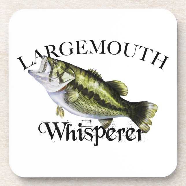 Largemouth Bass Whisperer Beverage Coaster (Front)