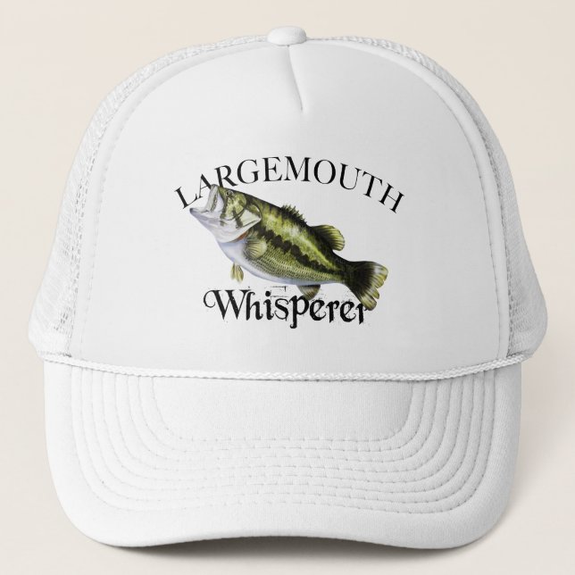 Largemouth Bass Whisperer Trucker Hat (Front)