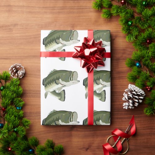 LARGEMOUTH BASS WRAPPING PAPER