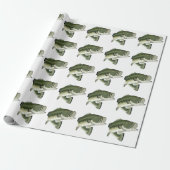 LARGEMOUTH BASS WRAPPING PAPER (Unrolled)
