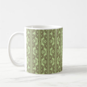 Larger Green Oval Chains Coffee Mug