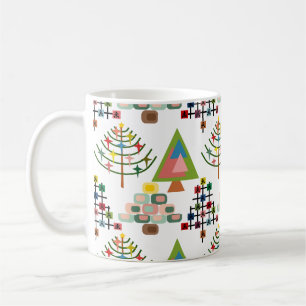 Larger MCM Xmas Trees   Coffee Mug