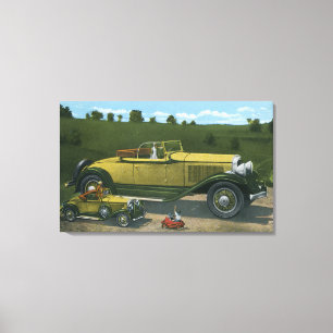 Largest Car in World, Studebaker Proving Canvas Print