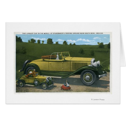 Largest Car in World, Studebaker Proving Cards (Front Horizontal)