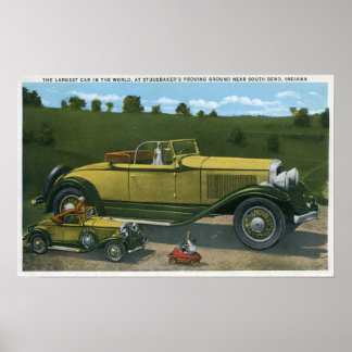 Largest Car in World, Studebaker Proving Poster