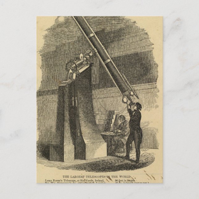Largest telescopes postcard (Front)