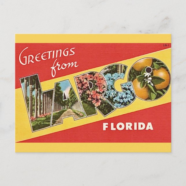 Largo Florida Postcard (Front)