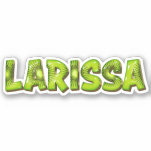 Larissa Name Kiwi Design Decal Sticker