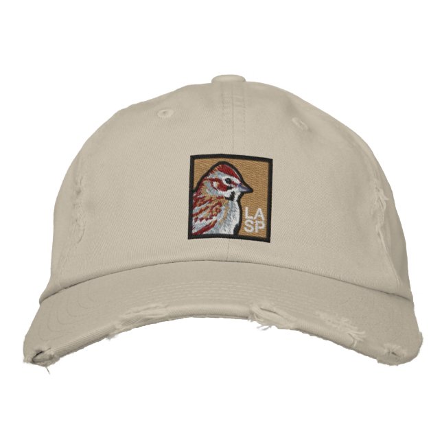 Lark Sparrow Embroidered Baseball Hat (Front)