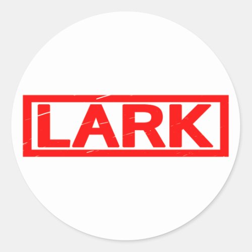Lark Stamp Classic Round Sticker