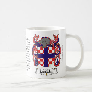 Larkin Family Coat of Arms Mug