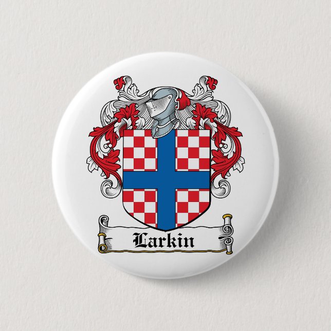 Larkin Family Crest Pinback Button (Front)