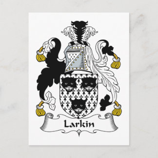 Larkin Family Crest Postcard