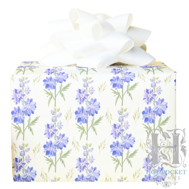 Larkspur Gift Wrapping Paper (Creator Uploaded)