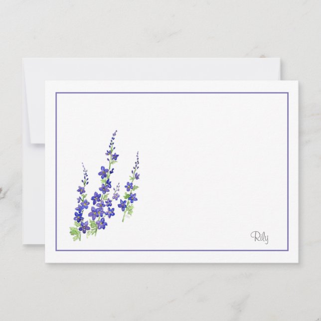 Larkspur Note Card (Front)