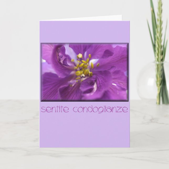 larkspur sympathy card italian (Front)