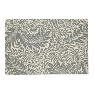 Larkspur, wallpaper design, 1872 placemat