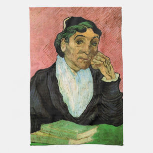 L'Arlesienne (Madame Ginoux) by Vincent van Gogh Kitchen Towel