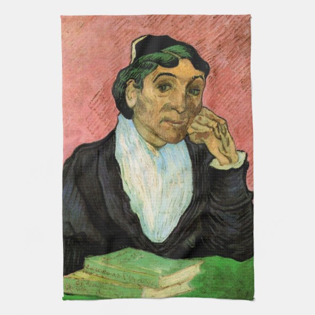 L'Arlesienne (Madame Ginoux) by Vincent van Gogh Kitchen Towel (Vertical)