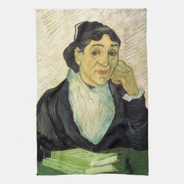L'Arlesienne (Madame Ginoux) by Vincent van Gogh Kitchen Towel (Vertical)
