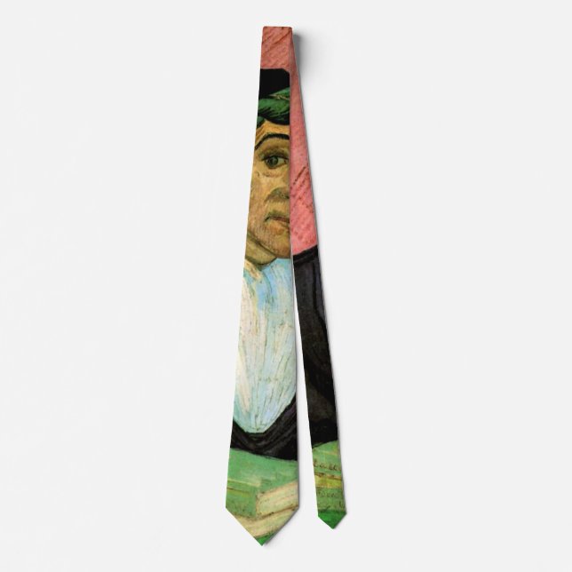 L'Arlesienne (Madame Ginoux) by Vincent van Gogh Neck Tie (Front)