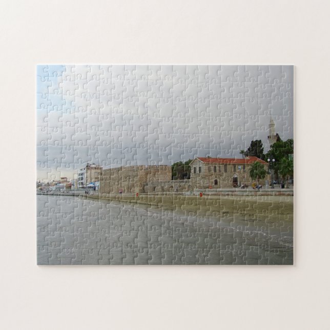 Larnaca's Finikoudes beach Jigsaw Puzzle (Horizontal)