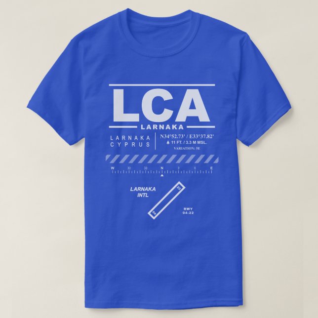 Larnaka International Airport LCA T-Shirt (Design Front)