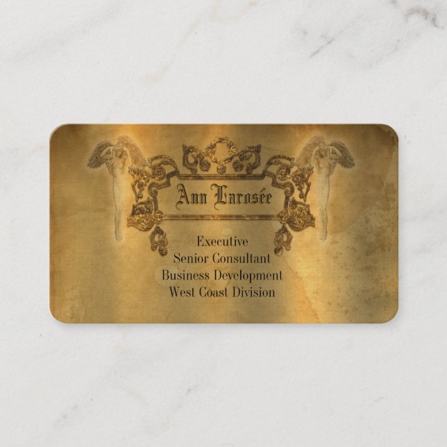 Larosée Biz  Round Edge Customizable Business Card (Front)