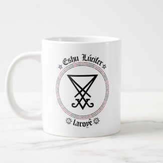 laroyê Eshu Lúcifer Giant Coffee Mug