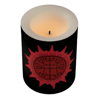 Laroyê Exu Caveira Flameless Candle