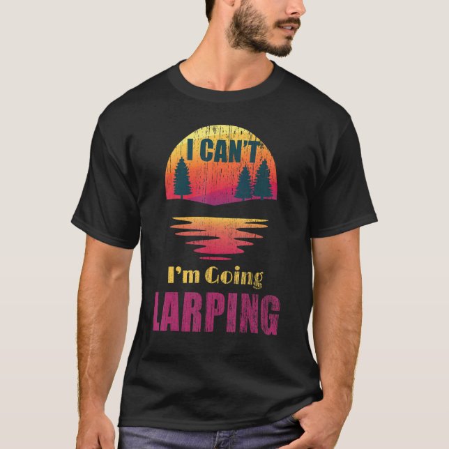 Larping For Larpers Retro Sunset T-Shirt (Front)