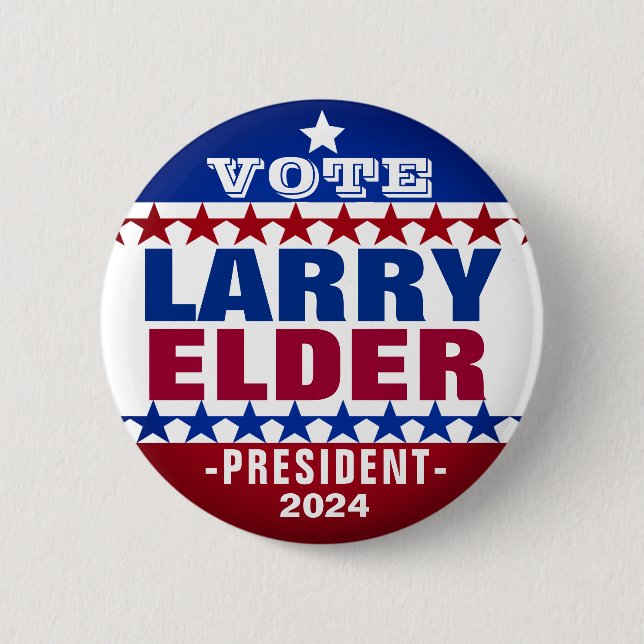 Larry Elder for President 2024 Campaign Button (Front)