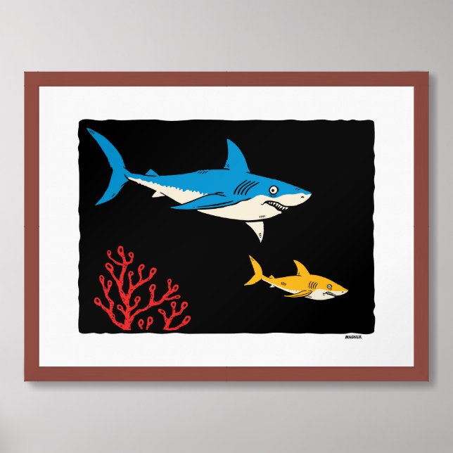 Larry & George Framed Art (Framed Front)