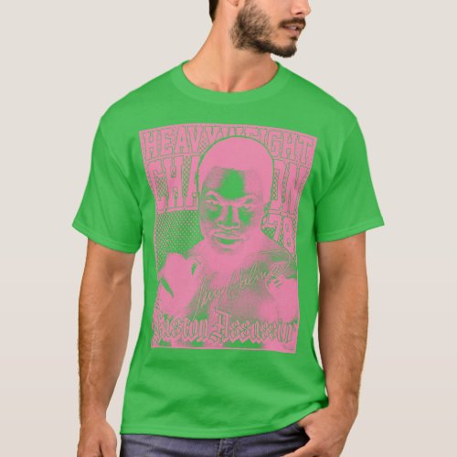 Larry Holmes Pink T_Shirt