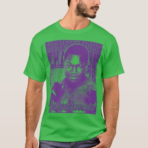 Larry Holmes Purple T_Shirt