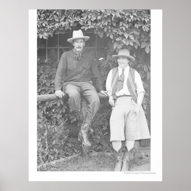 Larry Larom and a women posing. Poster (Front)