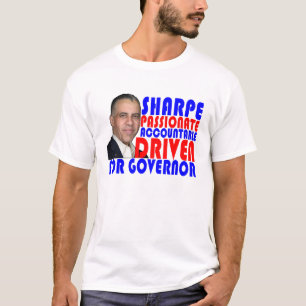 LARRY SHARPE FOR GOVERNOR NEW YORK FUNNY SHIRT .