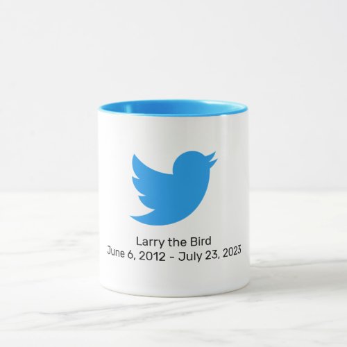 Larry the Bird Twitter retirement Mug