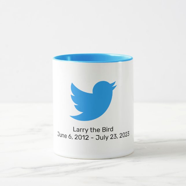 Larry the Bird Twitter retirement Mug (Center)