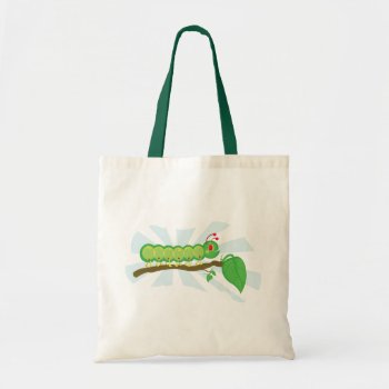 Larry The  Caterpillar Illustration Tote Bag by paper_robot at Zazzle