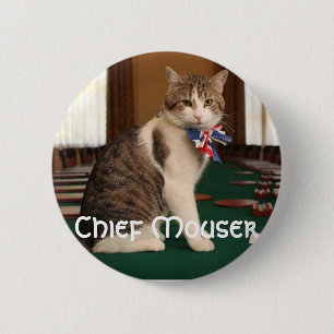 Larry the Downing Street Cat chief mouser badge Pinback Button