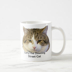 Larry the Downing Street Cat Face - Catching rats Coffee Mug