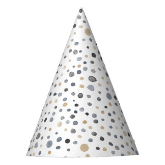 Lars Confetti Watercolor Dots Party Hat