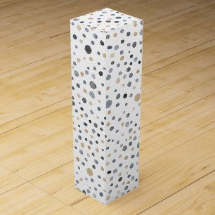 Lars Confetti Watercolor Dots Wine Gift Box