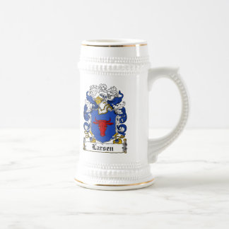 Larsen Family Crest Beer Stein