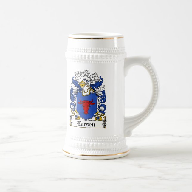 Larsen Family Crest Beer Stein (Right)